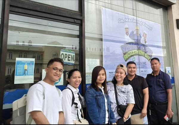 Jebsen PTC recruitment event with seafarer applicants