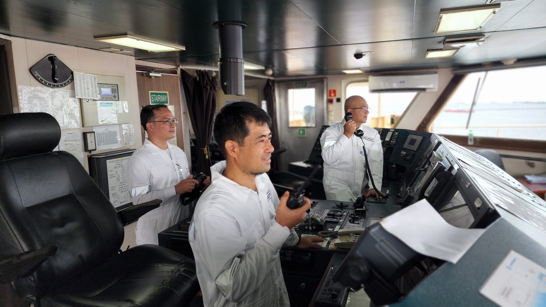 Filipino seafarer with certificate and training documents for STCW compliance